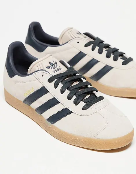 adidas Originals - Gazelle - Baskets - Taupe et indigo