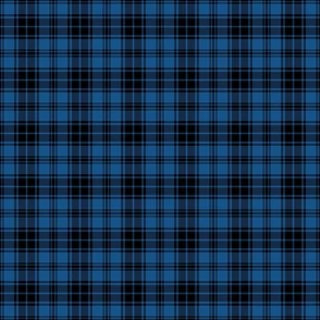 (S) Punk Rock Emo Black And Blue Tartan Fabric | Spoonflower
