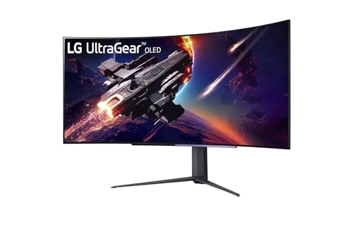 LG Ultragear™ 45GR95QE-B Ecran PC Gaming OLED incurvé 45" - dalle OLED résolution UWQHD (3440x1440), 0.03ms GtG 240Hz, HDR 10, AMD FreeSync Premium, Compatible NVIDIA G-Sync, HDMI 2.1, courbure 800R