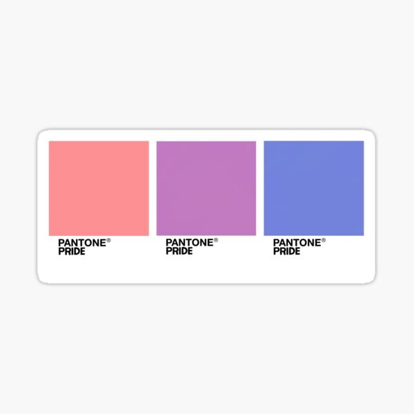 Pantones Bi Pride | Sticker