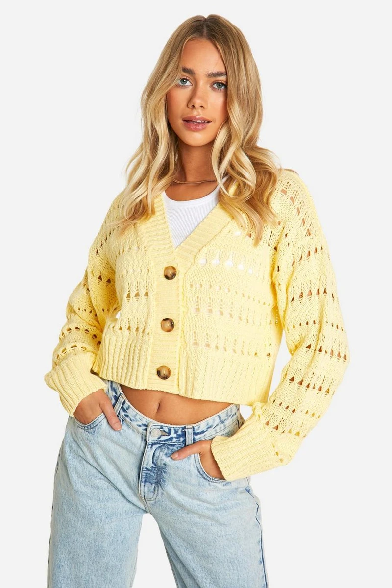 Cardigan court en crochet