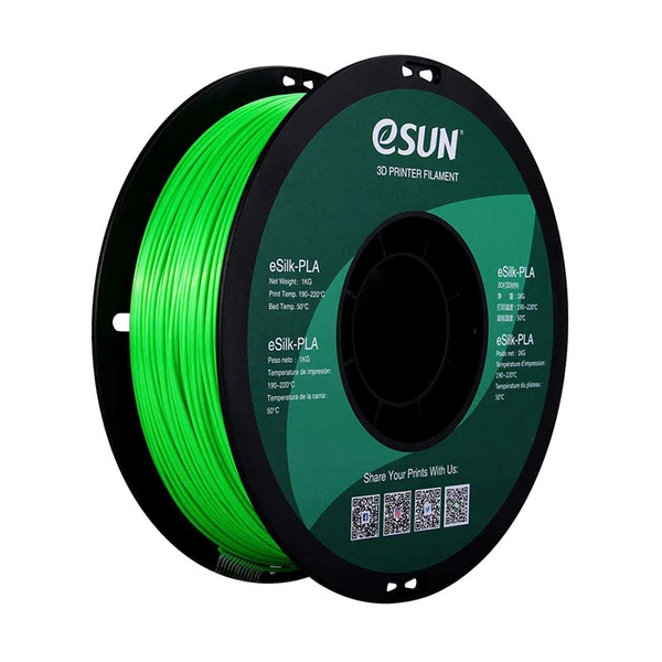 eSUN eSilk PLA Vert (Green) 1.75 mm 1 kg