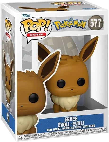 Funko Pop! Games: Pokemon - Eevee - Figurine en Vinyle de Collection - Idée Cadeau - Produit Officiel - Jouets pour Enfants et Adultes - Figurine modèle pour collectionneurs et Exposition