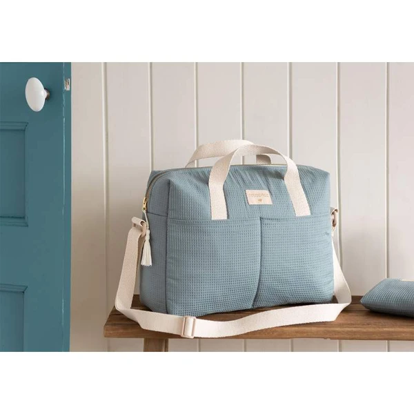 Sac à langer imperméable Gala Nobodinoz - Stone blue