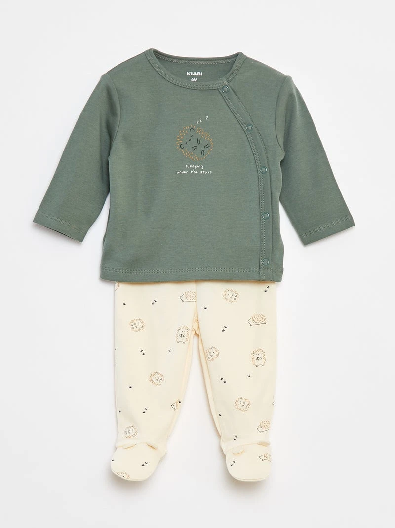 Ensemble pyjama en coton - 2 pièces
