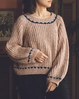 Delia Sweater pattern by Irene Lin