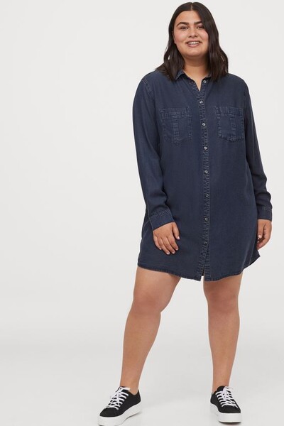 H&M+ Robe chemise en lyocell