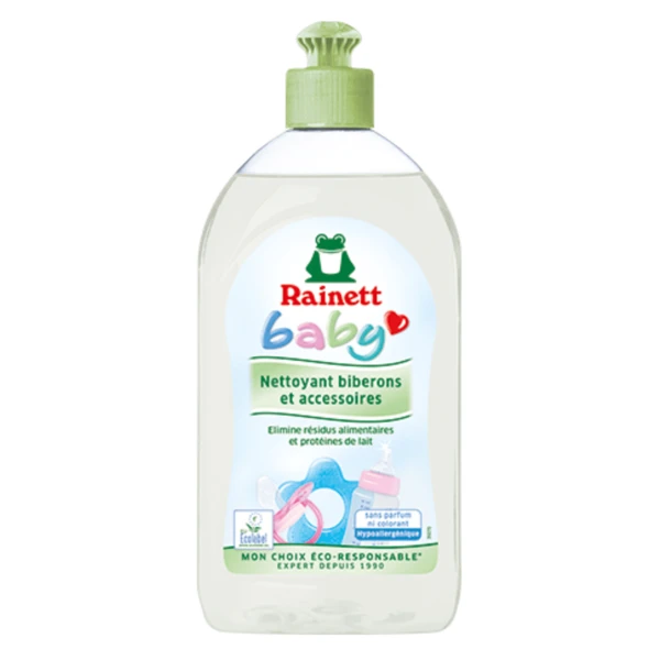 Liquide vaisselle Biberons Accessoires Bébé  500ml Rainett | -15% sur Kazidomi
