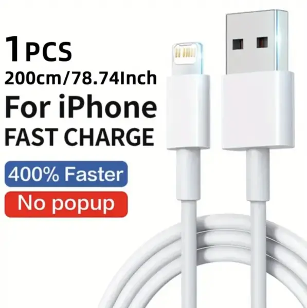 Chargeur Rapide 2M USB / USB C Vers IOS Pour IPhone 14 13 12 11 Pro Max Plus XS