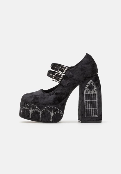 LADY MENACE GRUNGE CRUSHED - Escarpins à plateforme - black