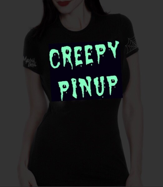 Creepy Pinup Glow In The Dark Tee