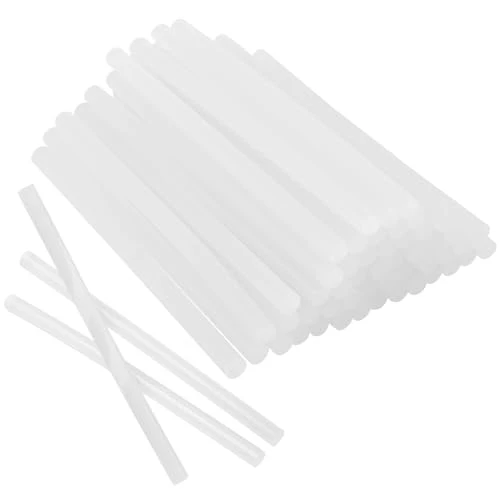 Pack de 50 bâtons de colle chaude 11mm x 200mm, bâtons transparents pour pistolet à colle chaude, colle pour bricolage, réparations et décorations – Bâtons universels pour pistolet à colle.