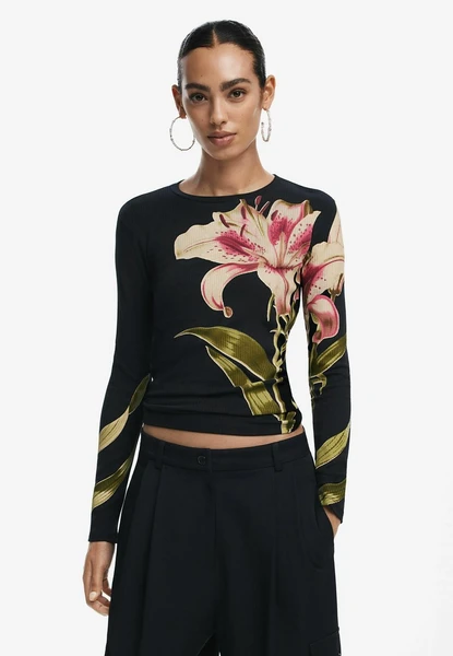 Long sleeved top - black