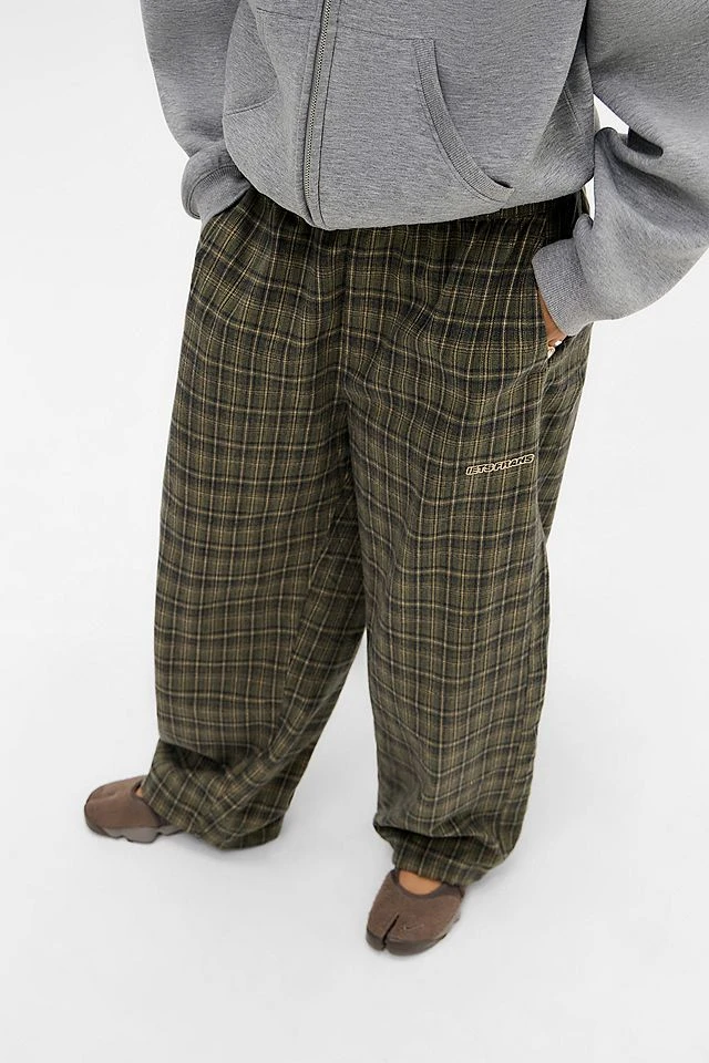 iets frans... Pantalons de jogging brossés à carreaux Harri