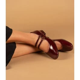 Ballerine Bonnie lie-de-vin