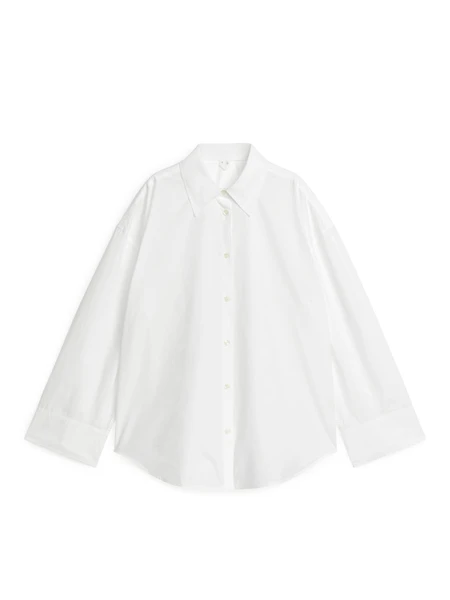 Chemise en popeline décontractée