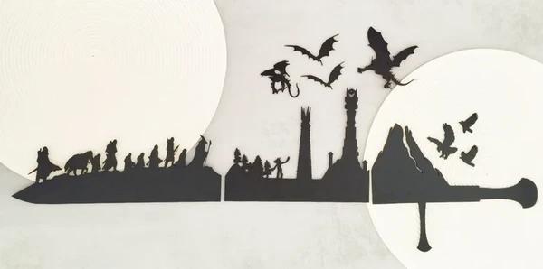 Silhouettes décoration Seigneur des Anneaux