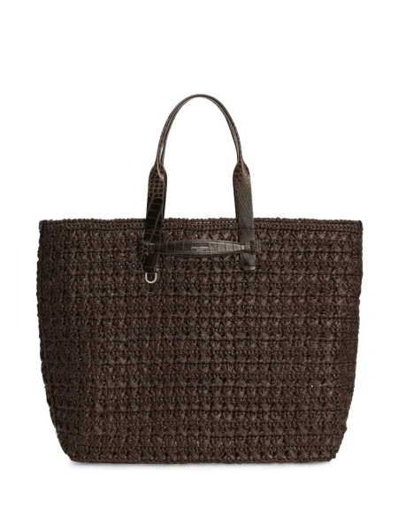 Dolce & Gabbana Sac Cabas à Design Tissé | Marron | FARFETCH FR