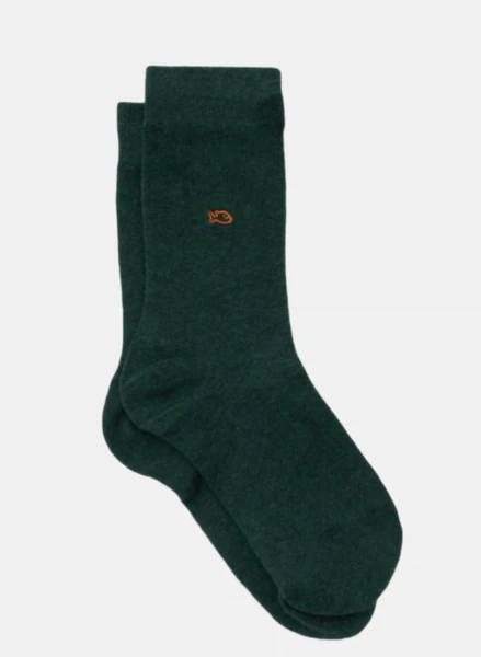 Chaussettes en coton peigné unies