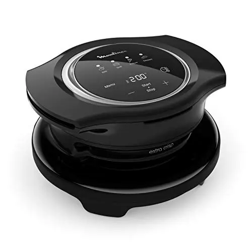 Moulinex Extra Crisp Couvercle Cookeo, Multiples Recettes croustillantes, 4 programmes automatiques, Mode manuel, Nettoyage et rangement facile, Compatible avec tous les Cookeo EZ150800, Noir