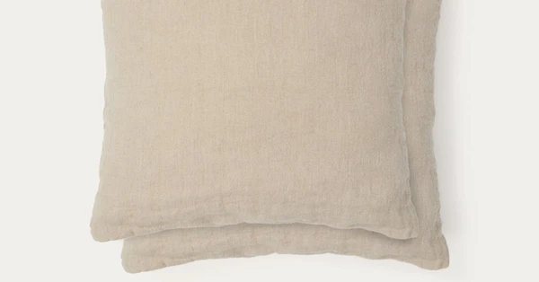 Lot de 2 housses de coussin Tandi 100 % en lin beige 50 x 50 cm | Kave Home®