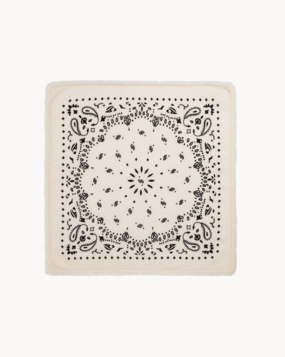 Petit Bandana Cachemire Blanc | Kujten Cachemire