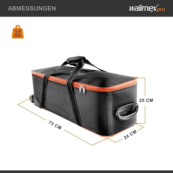 Walimex Pro Sac studio, sac à roulettes taille M