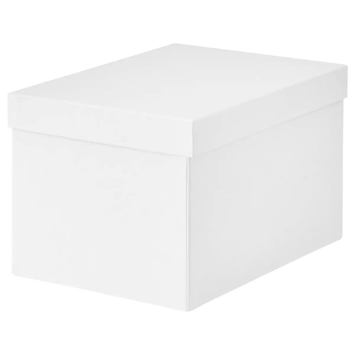 TJENA Boîte de rangement avec couvercle - blanc 18x25x15 cm