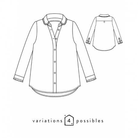 Patron Chemise Femme Scämmit - Liseron
