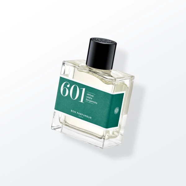 Eau de parfum 601 au vétiver, au cèdre et à la bergamote