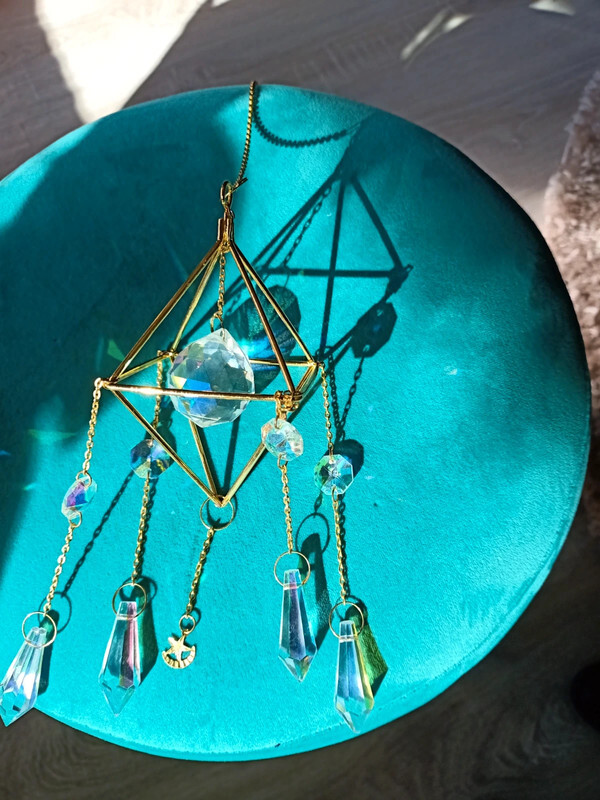 Suncatcher goud.