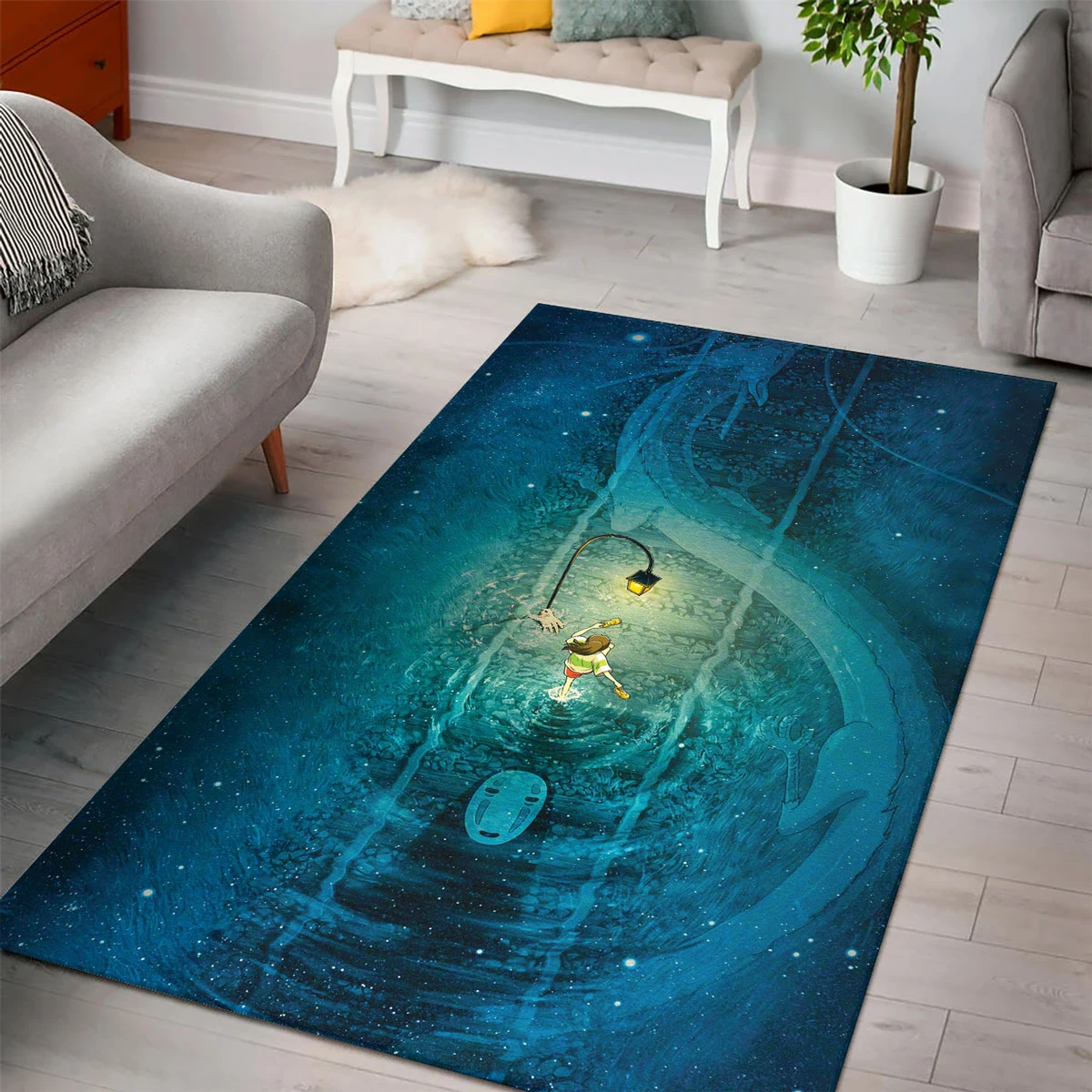 Studio Ghibli Spirited Away Chihiro Rug - Ghibli Merch Store - Official Studio Ghibli Merchandise