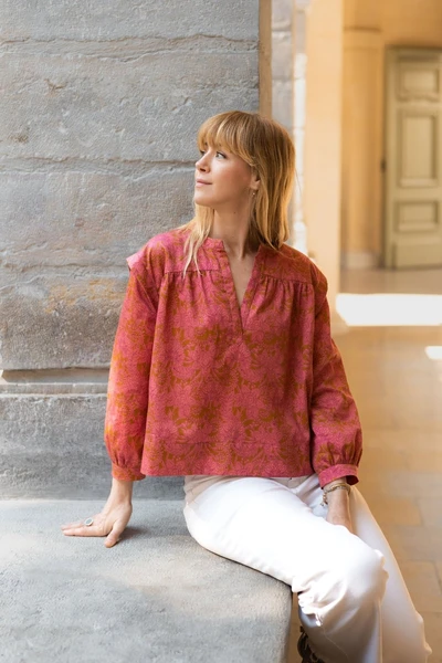 Joli Kit Couture - Blouse Amy - imprimé Daya