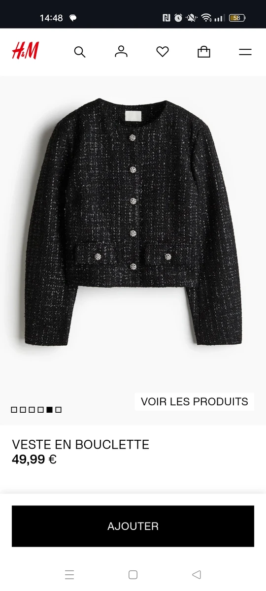 Veste en bouclette