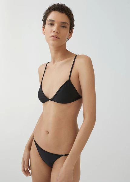 Haut bikini détail métallique - Femme | MANGO OUTLET France métropolitaine