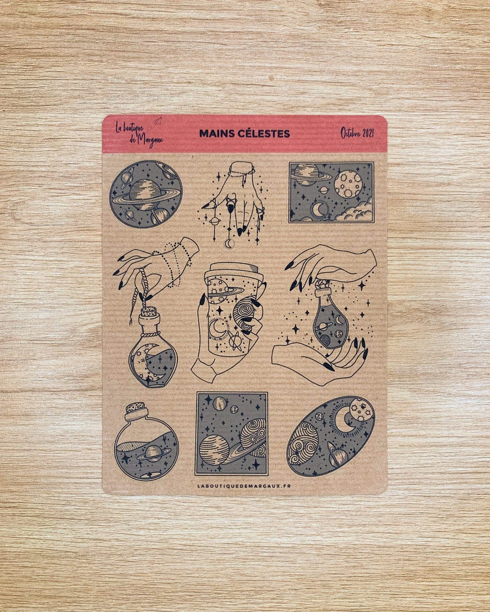 Mains Célestes - Stickers