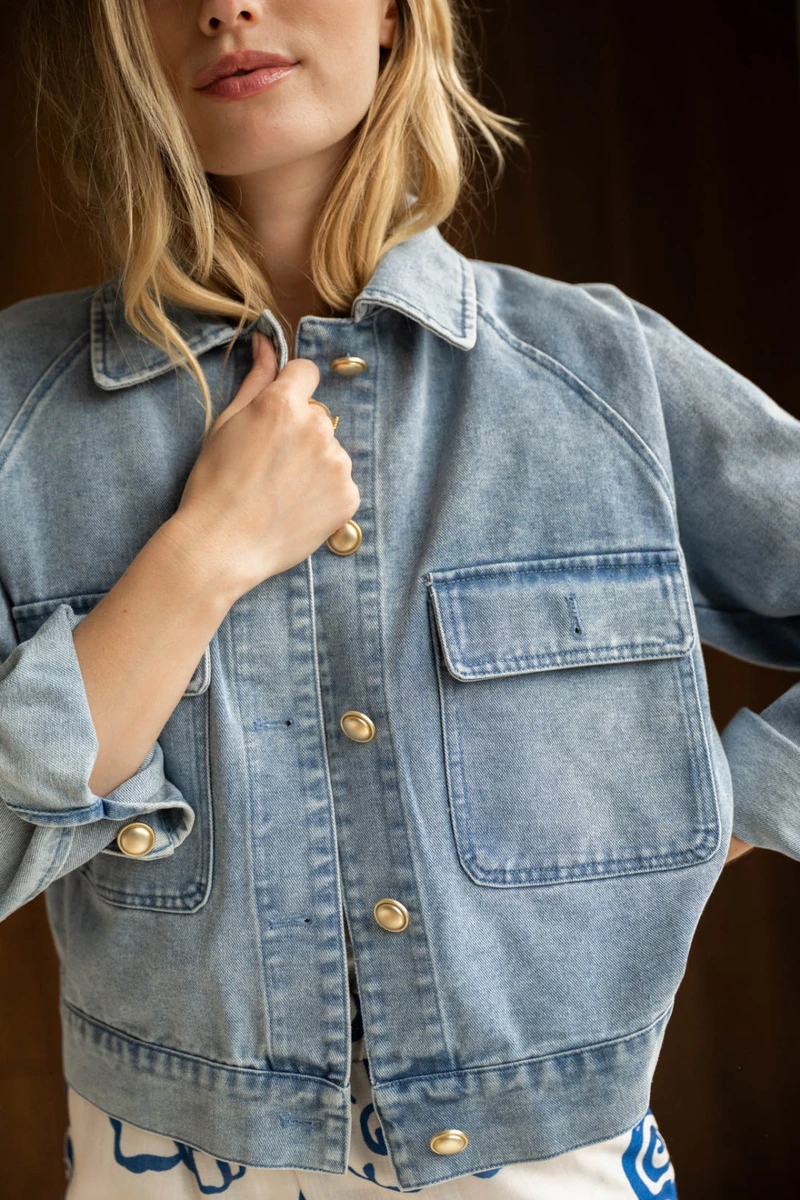 Veste Mirabelle - Bleu - Boutique Libertie