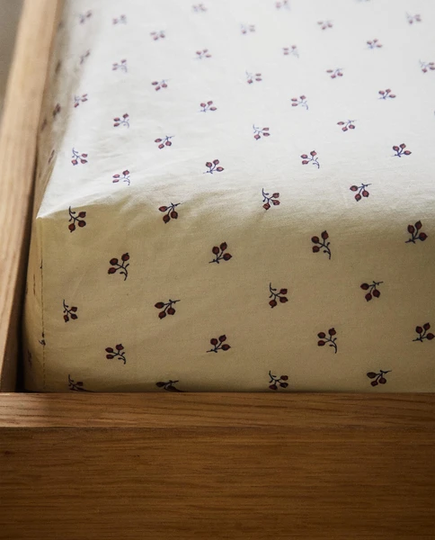 DRAP-HOUSSE ENFANT IMPRIMÉ FLEUR