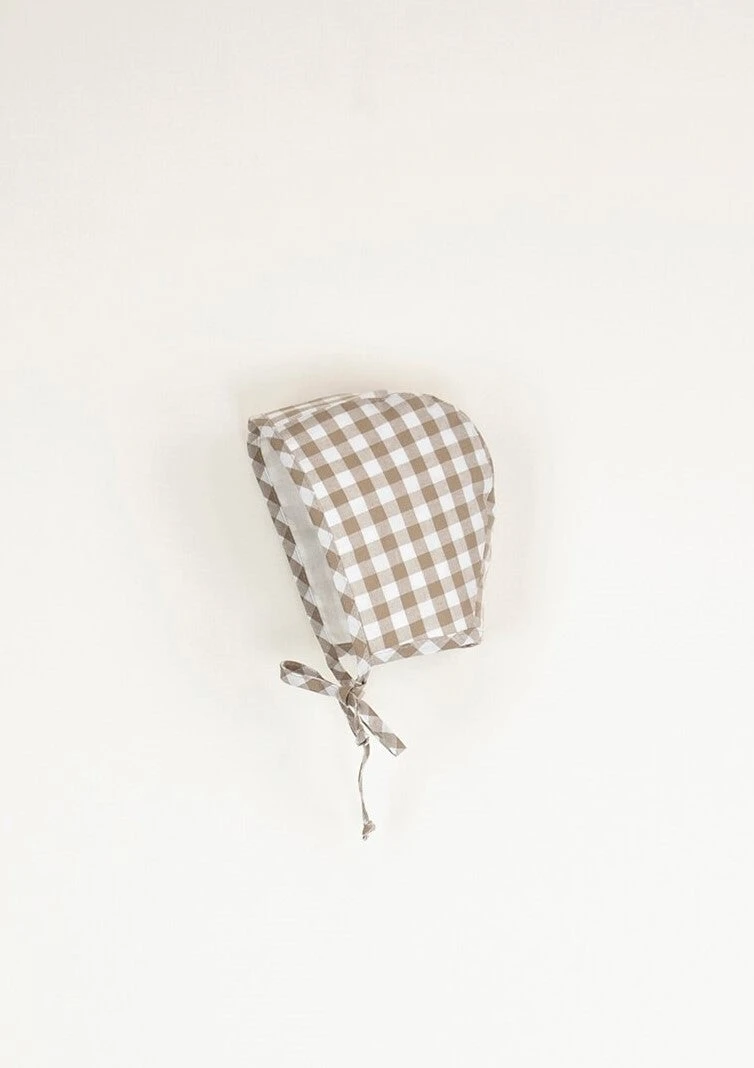 Béguin vichy beige Bobbie - POPELIN