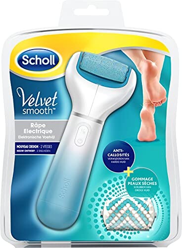 Scholl Velvet Smooth - Râpe à Pieds Électrique aux Cristaux Marins