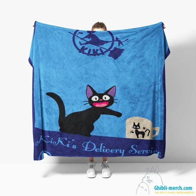 Jiji Blanket (Ghibli Jiji Cat) HOT Pick 2024 x 10 Colors for Sales | Ghibli Merch Store