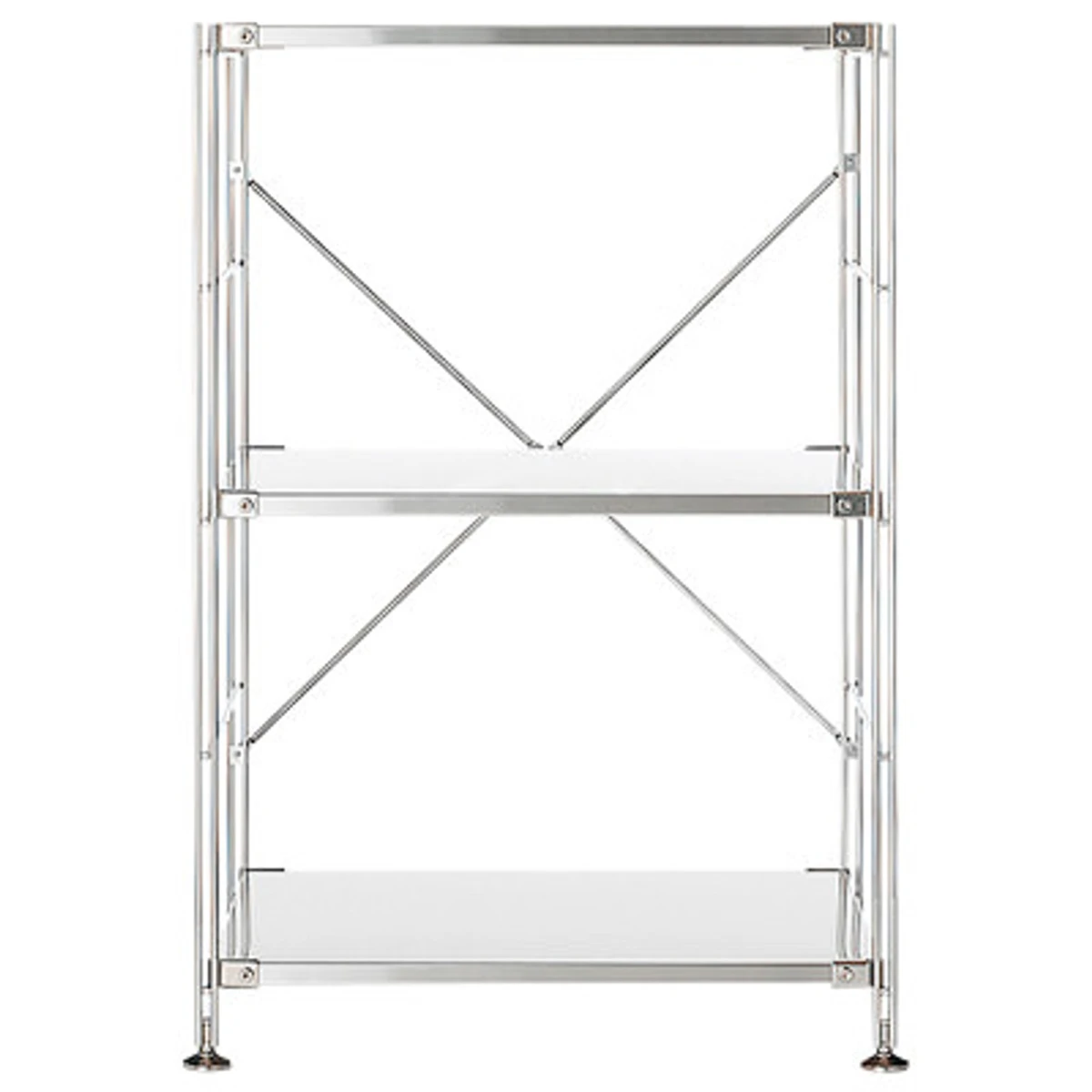 Etagère en acier inoxydable étroite ‐ 3 niveaux (Dont Eco‐part. 1,80 €)