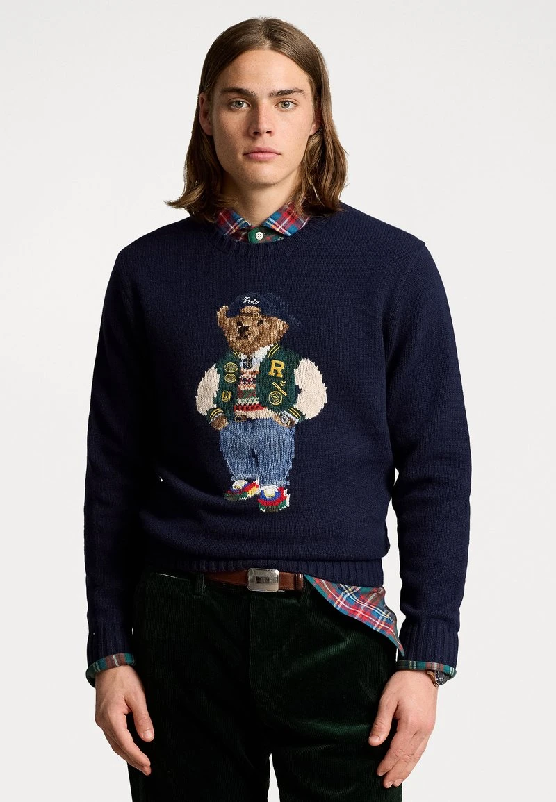 POLO BEAR WOOL-CASHMERE SWEATER - Pullover - bear navy