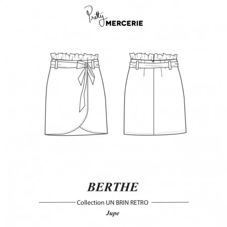 Patron de couture jupe Berthe PDF | patron de couture PDF | Pretty Mercerie