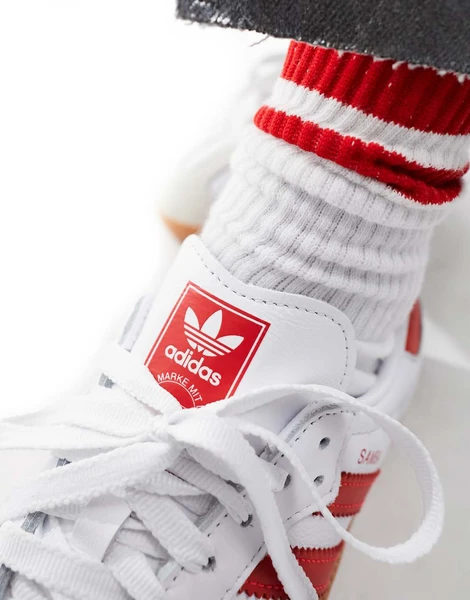 adidas Originals - Samba - Baskets - Blanc et rouge