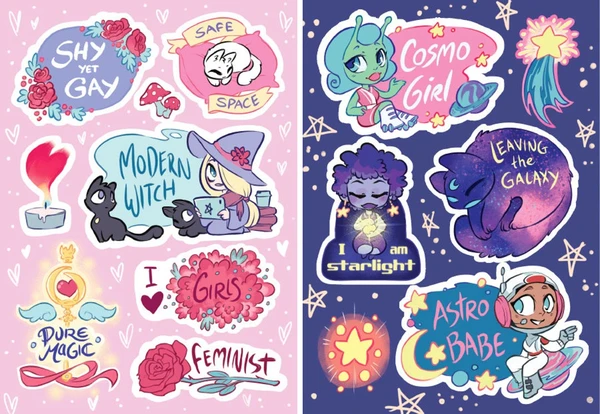 Pure Magic & Starlight Sticker set