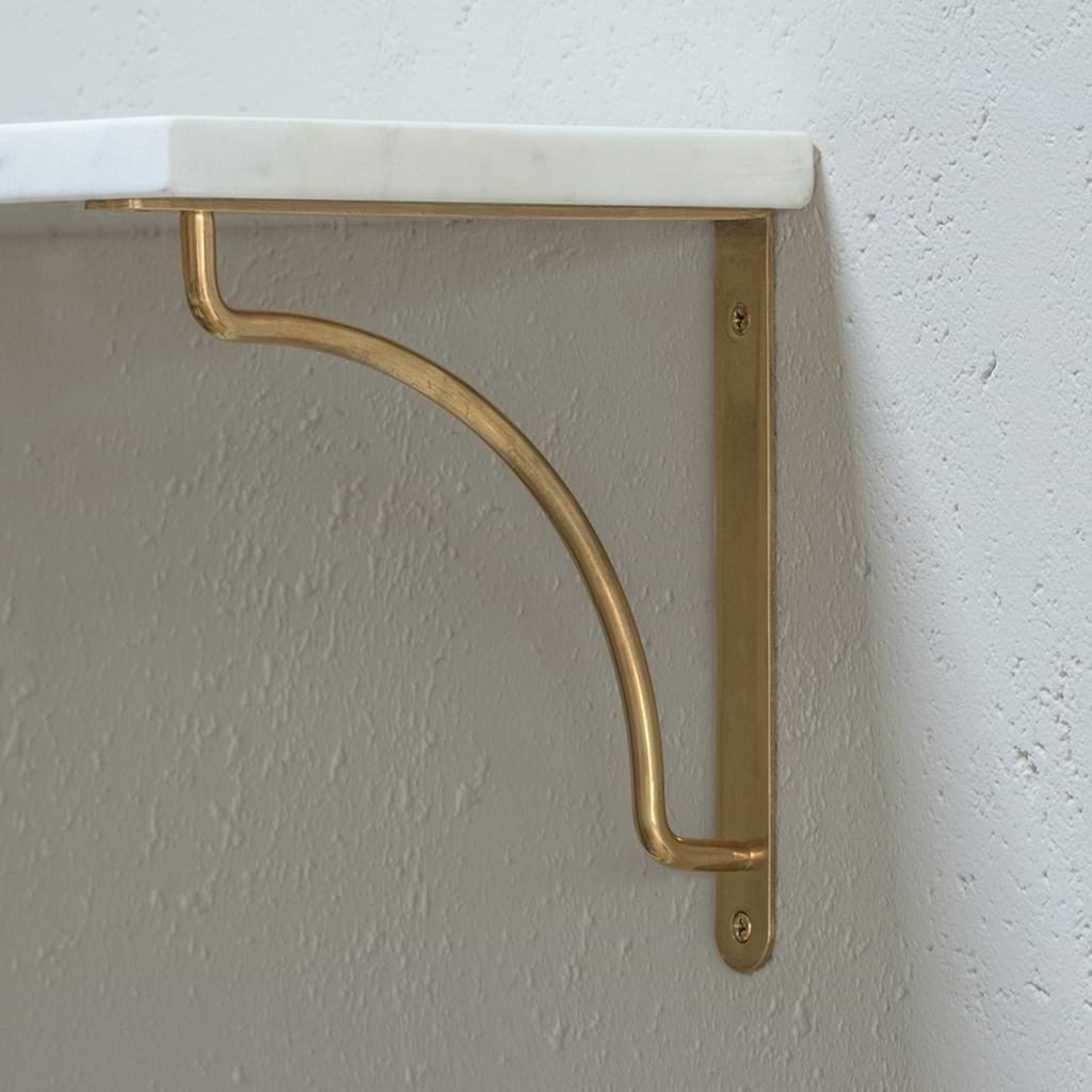 Design61 Lot de 20 supports d'étagère, 5 mm, pour étagères, en acier laitonné