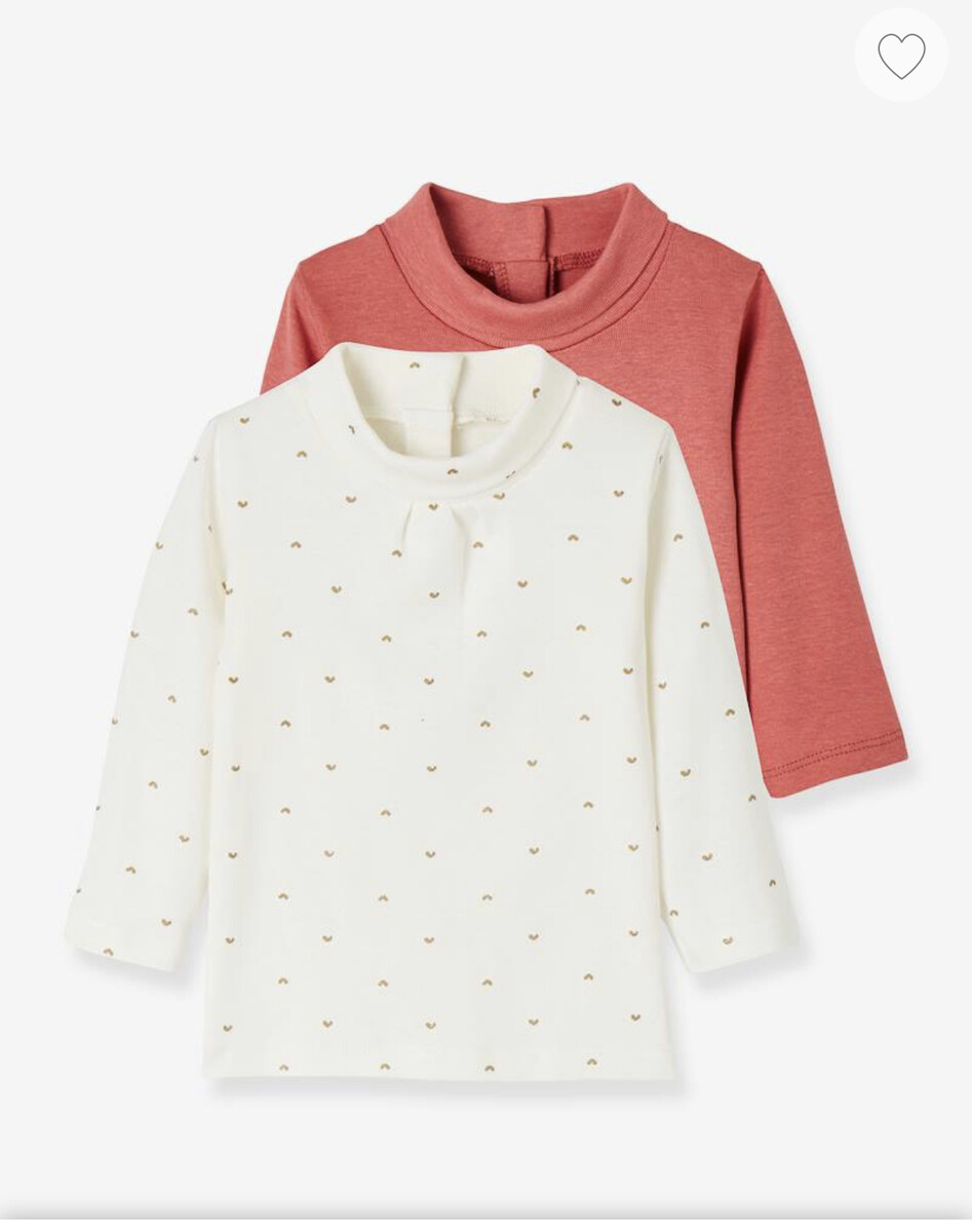 Lot de 2 sous-pulls bébé fille lot gris clair chine - 6 mois