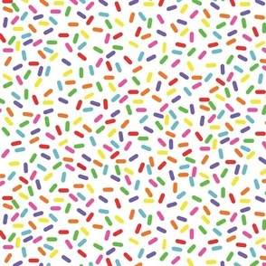 JUST SPRINKLES - on white background Fabric | Spoonflower