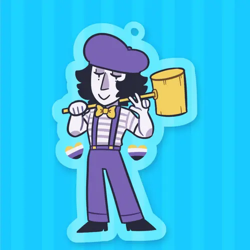 NONBINARY ACRYLIC KEYCHAIN - LOW STOCK